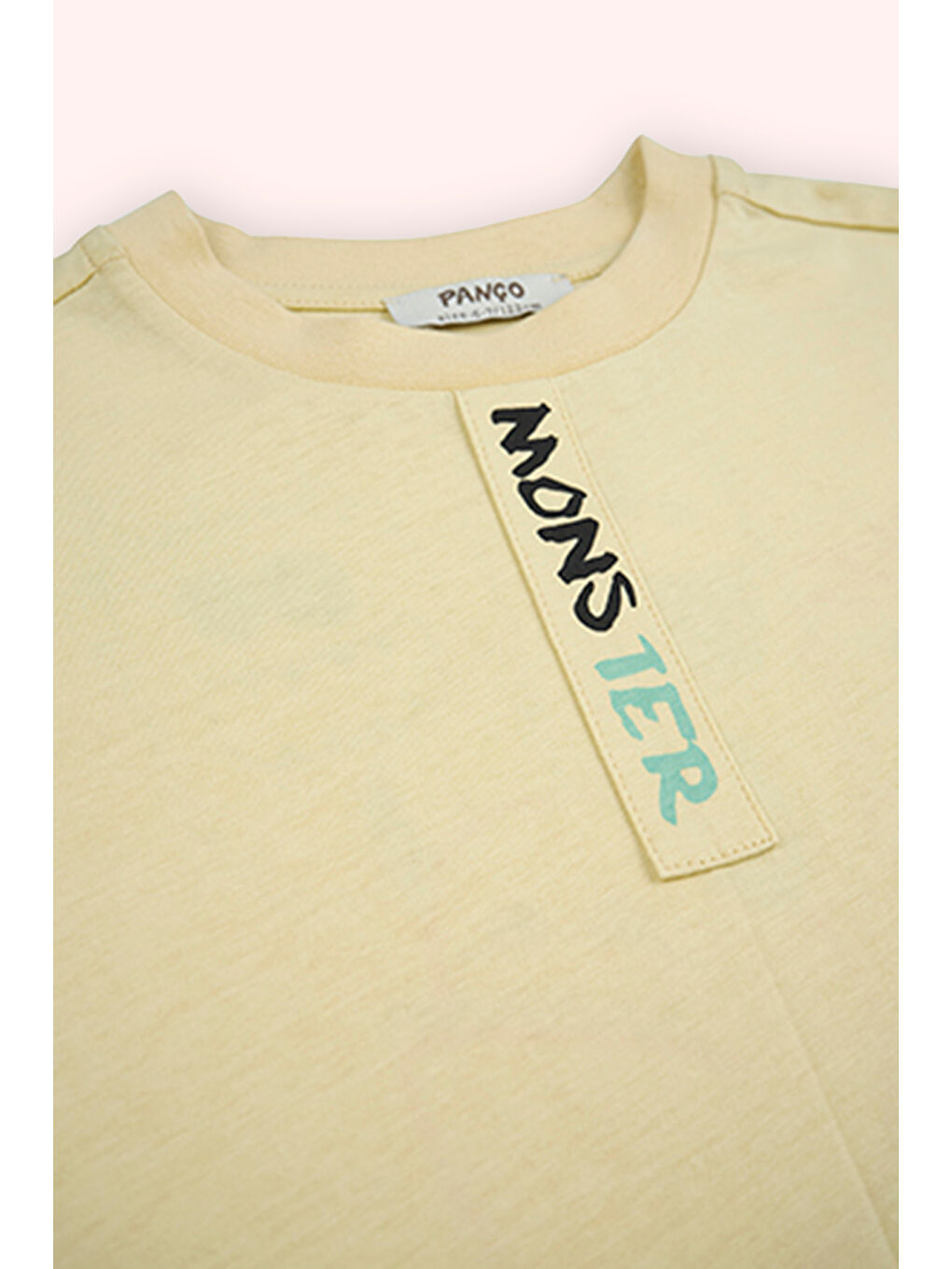 Erkek Çocuk Baskılı Detaylı T-Shirt Sarı-4