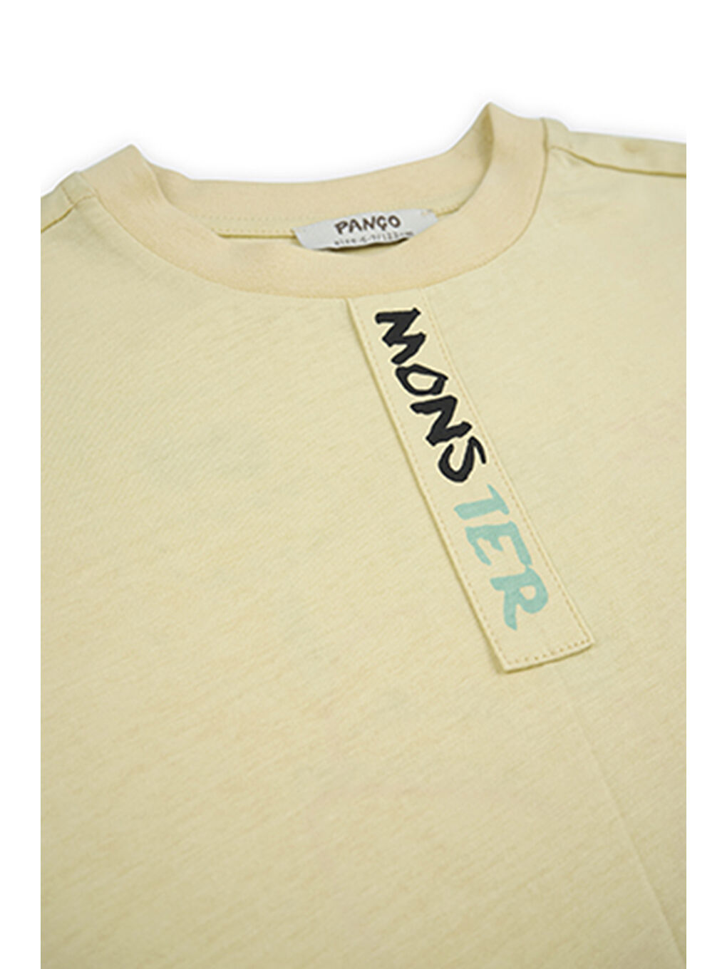 Erkek Çocuk Baskılı Detaylı T-Shirt Sarı-5