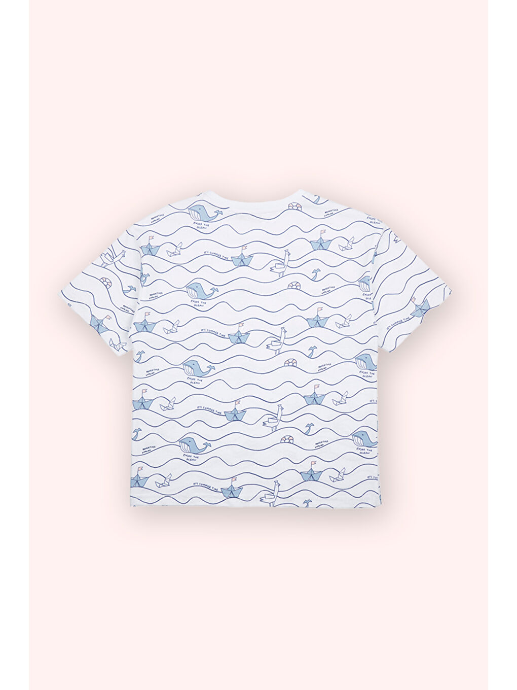 Erkek Çocuk Baskılı T-Shirt Beyaz-1