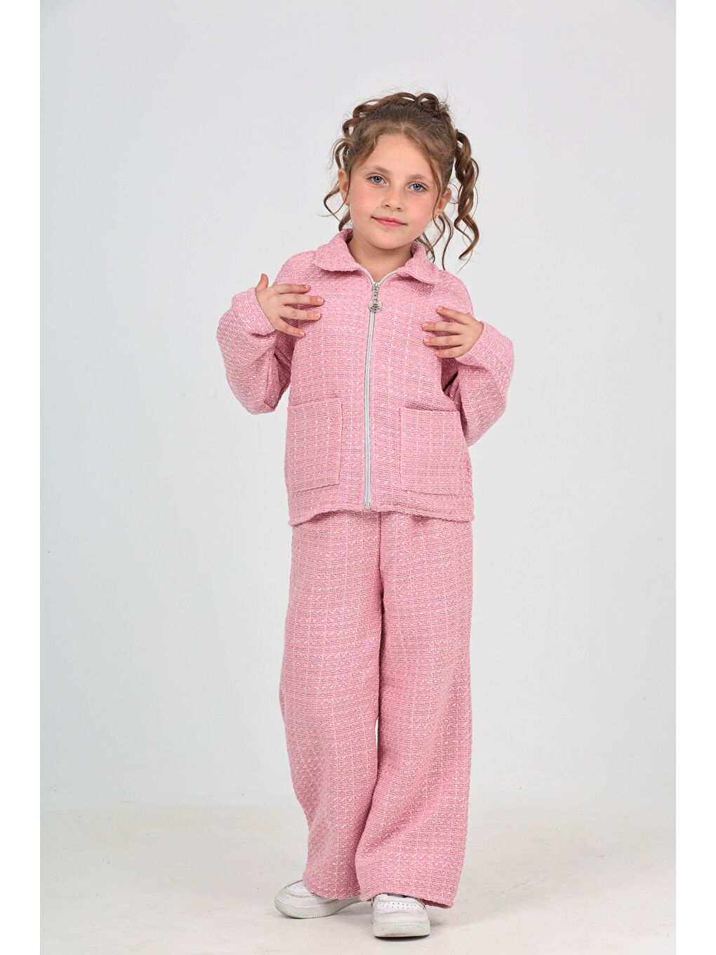 Pembe Kız Çocuk Şanel Takım-1