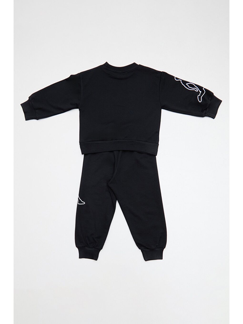 Siyah Yazı Ve Basketbolcu Baskılı Erkek Çocuk 2 Li Takım-3