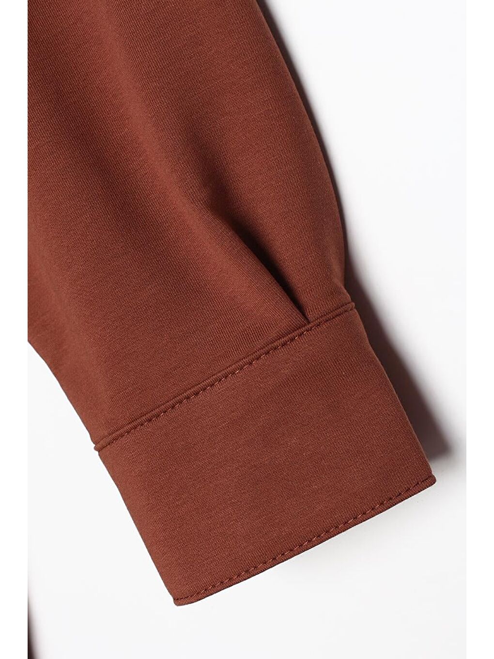 Kahverengi Açık Kahve-Düğmeli Rahat Kalıp Örme Ceket-5