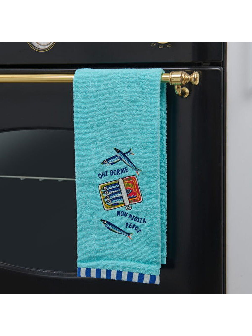 Soft İkan Mutfak Havlusu - Mavi - 40x66 cm-1