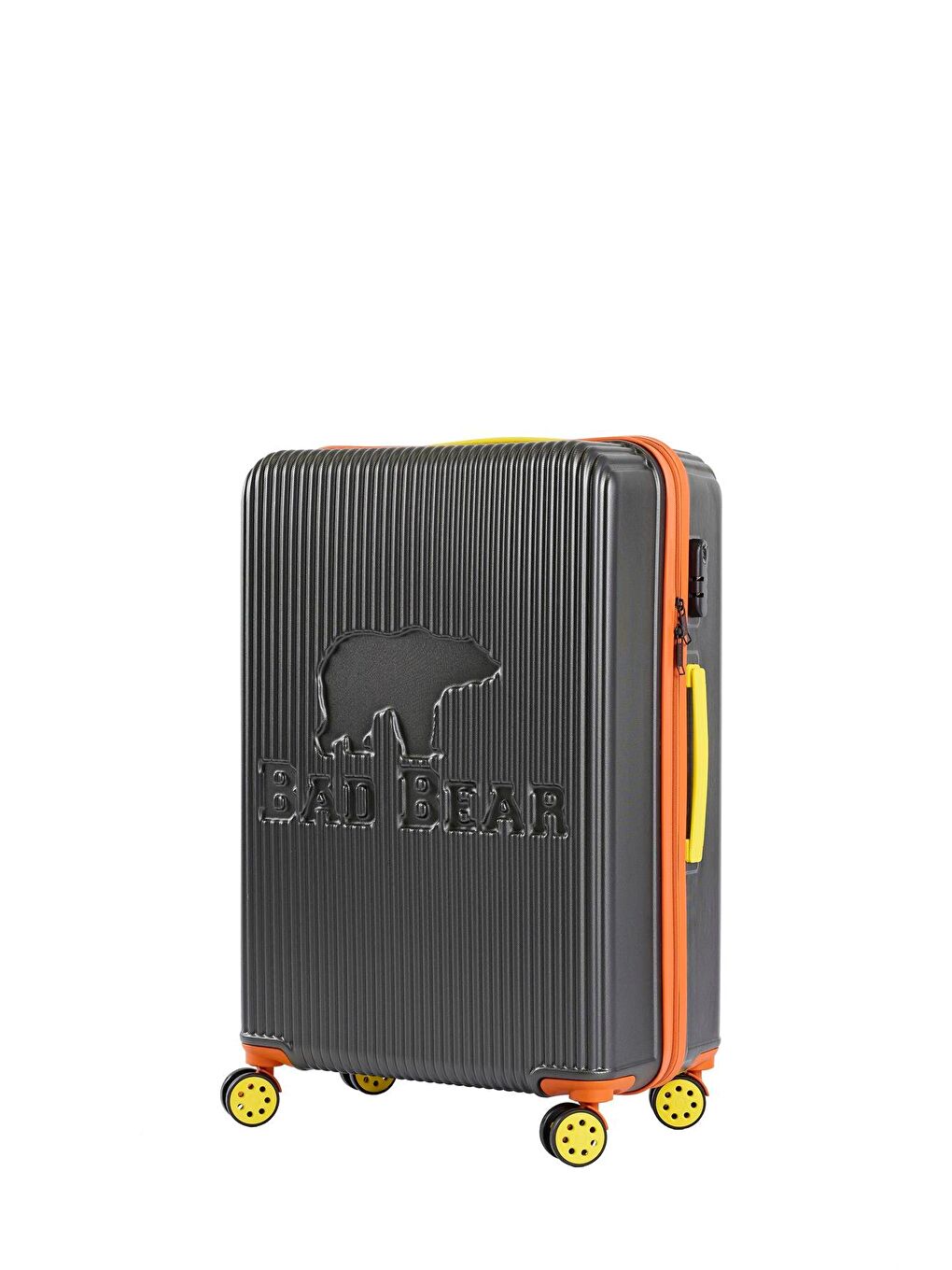 Logo Antrasit Büyük Boy Tekerlekli ABS Valiz 95 Lt.-9