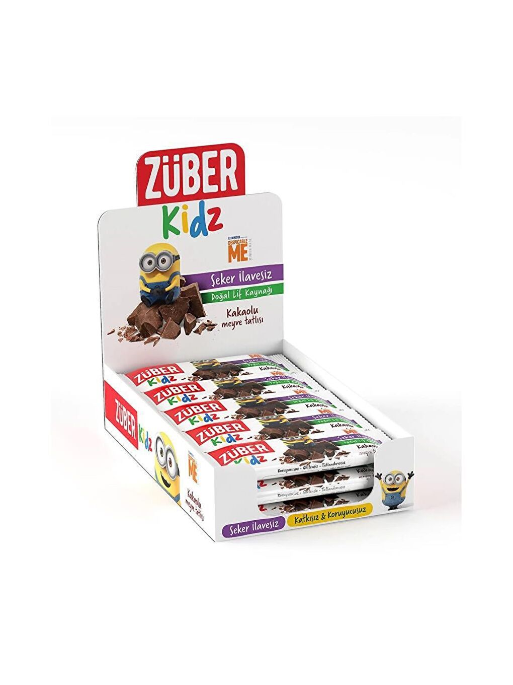 Züber Renksiz Kidz Kakaolu Meyve Tatlısı 30 gr x 16 Adet