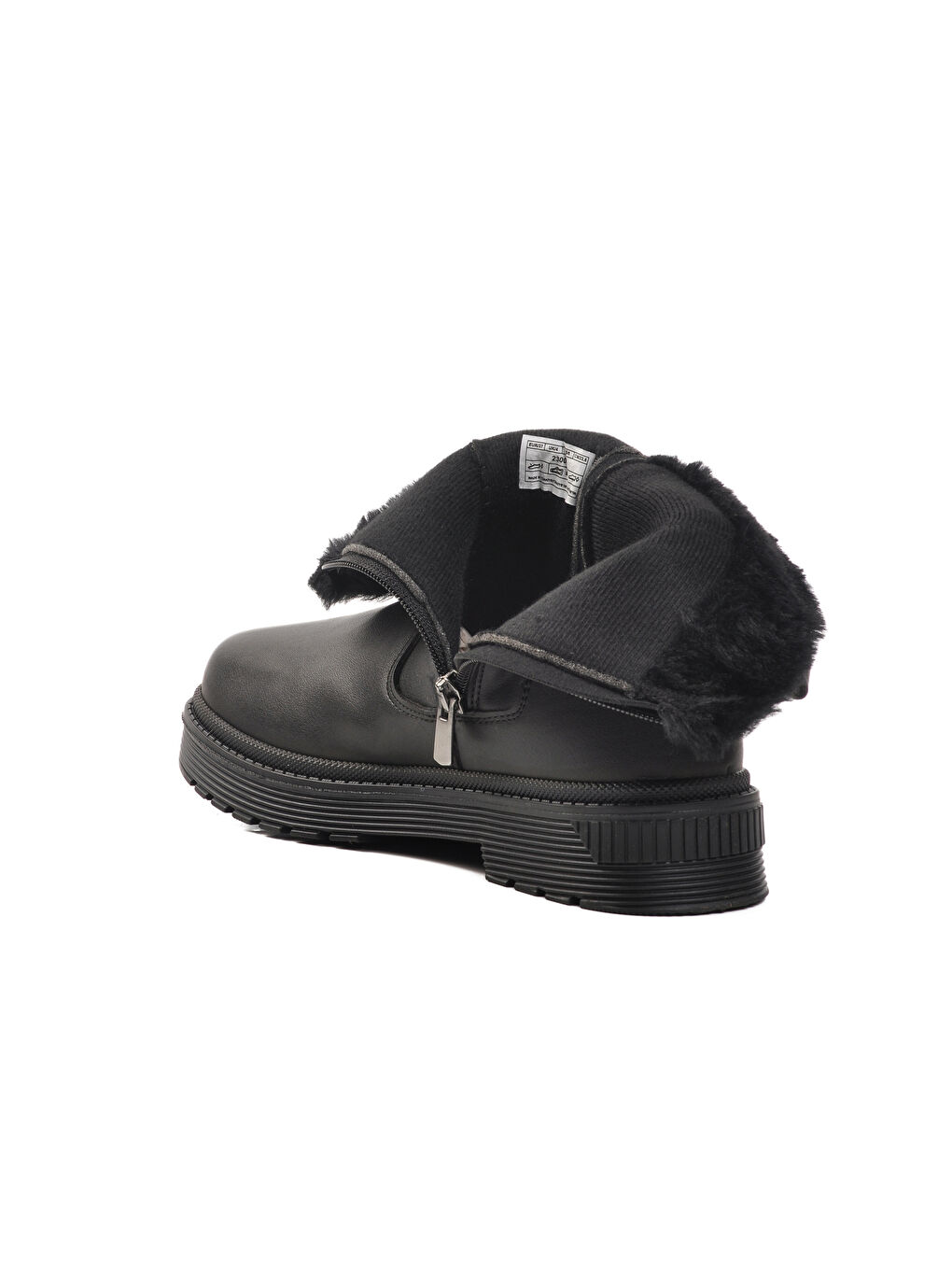 Siyah İçi Polarlı Kadın Bot 23003 Z-3