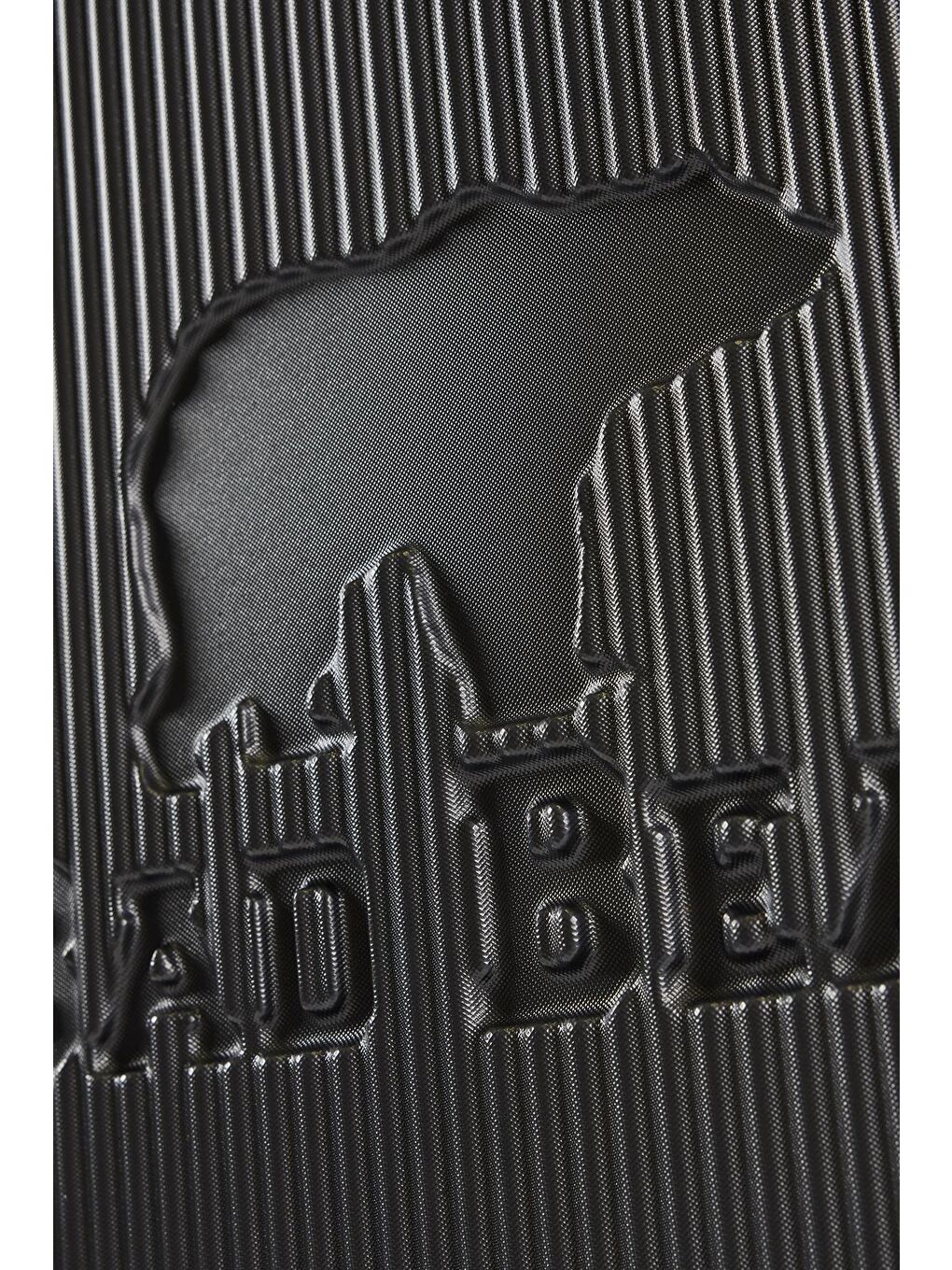 Logo Antrasit Büyük Boy Tekerlekli ABS Valiz 95 Lt.-11