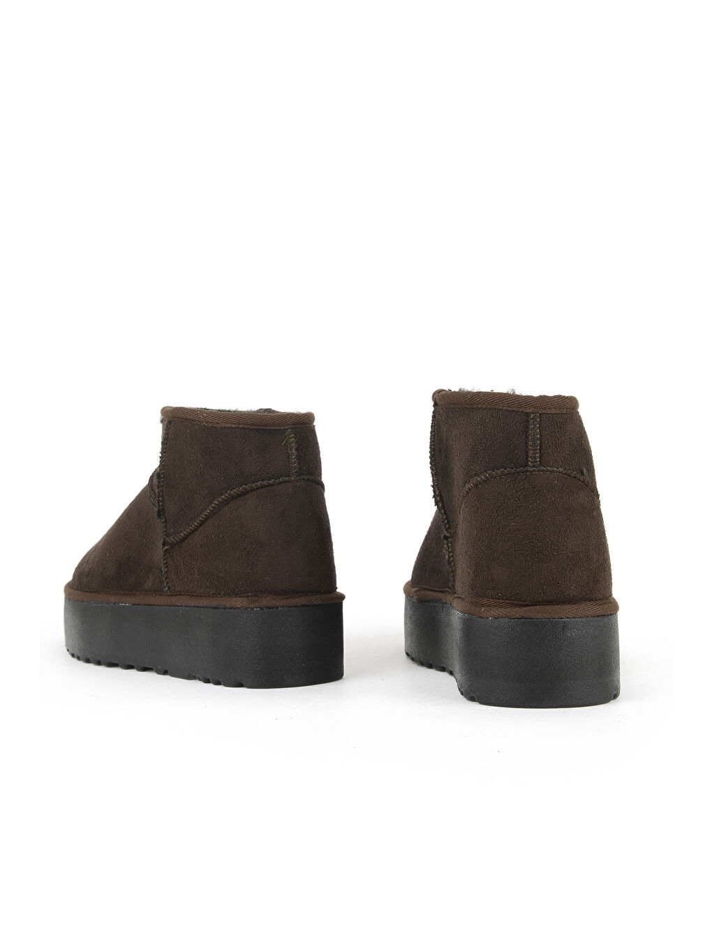 Kahverengi Suni Kürklü Kadın Bot 1531044Z1002 Kahve-2