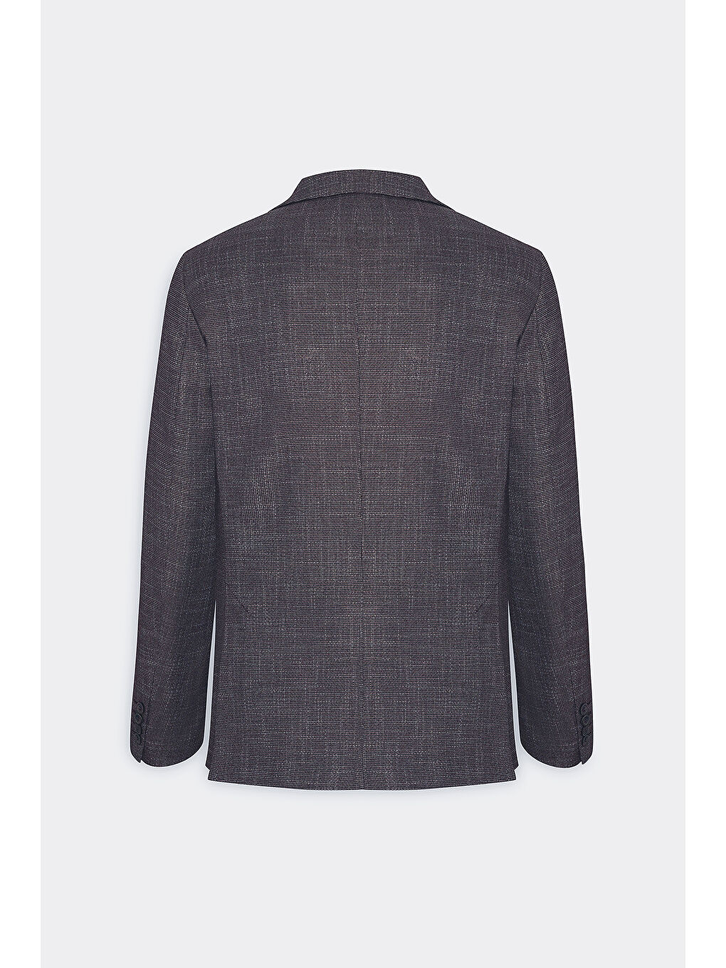 Erkek Siyah-Bordo Slim Fit Dar Kesim Mono Yaka Desenli Blazer Ceket-9