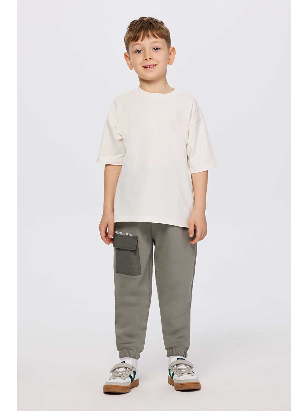 Erkek Çocuk Cepli Antrasit Eşofman Altı