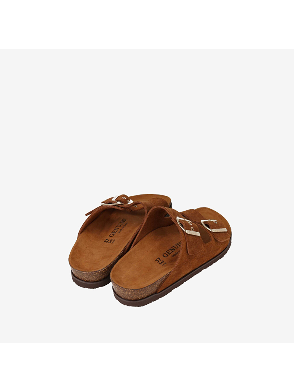 Kahverengi Kadın Terlik G106052 Hawaıı Velour Camel-2
