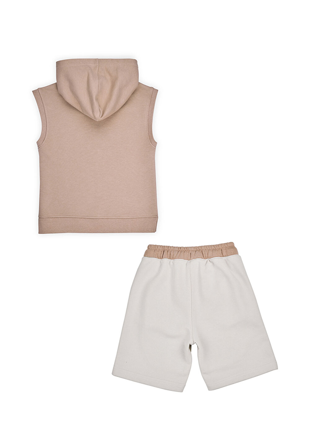 Bej Erkek Çocuk Atlet-Şortlu 2'li Takım Vizon-3