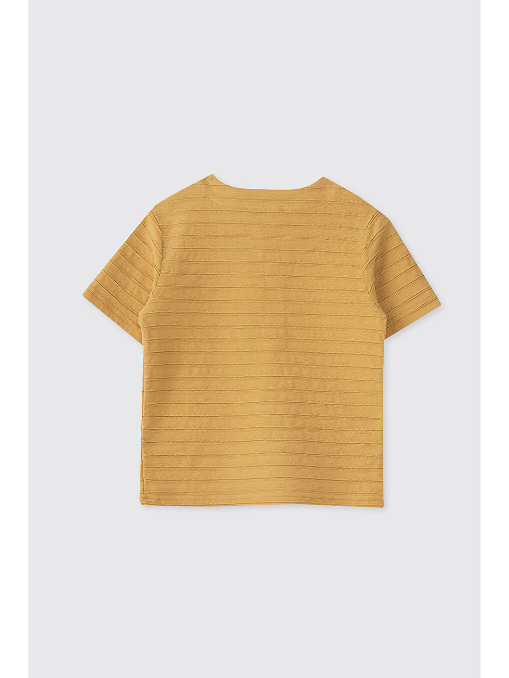 Sarı Erkek Bebek Kısa Kollu Hardal Tişört-1