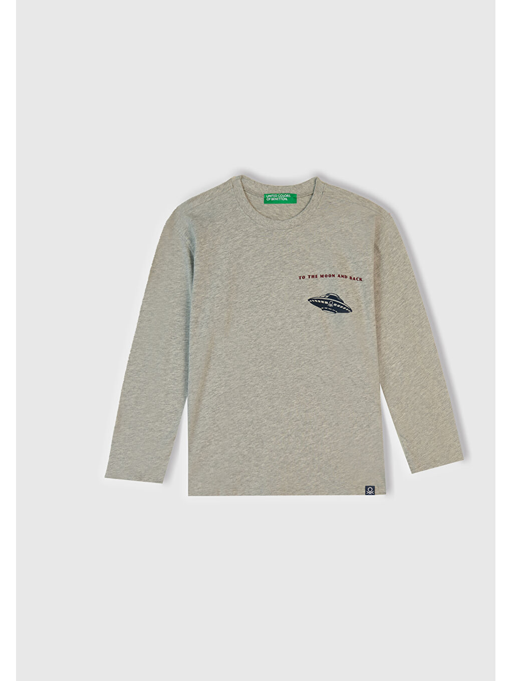 Erkek Çocuk Gri Melanj Üstü Baskılı Altı Cepli Pijama Takımı-2