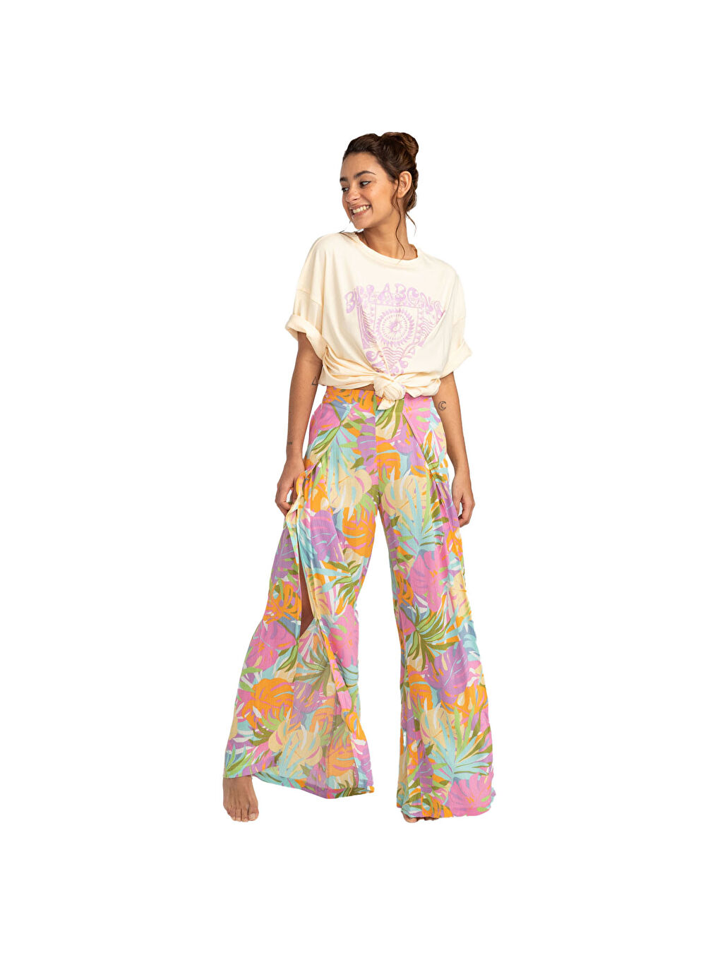 Siyah Future Is Bright Kadın Turuncu Tişört-1