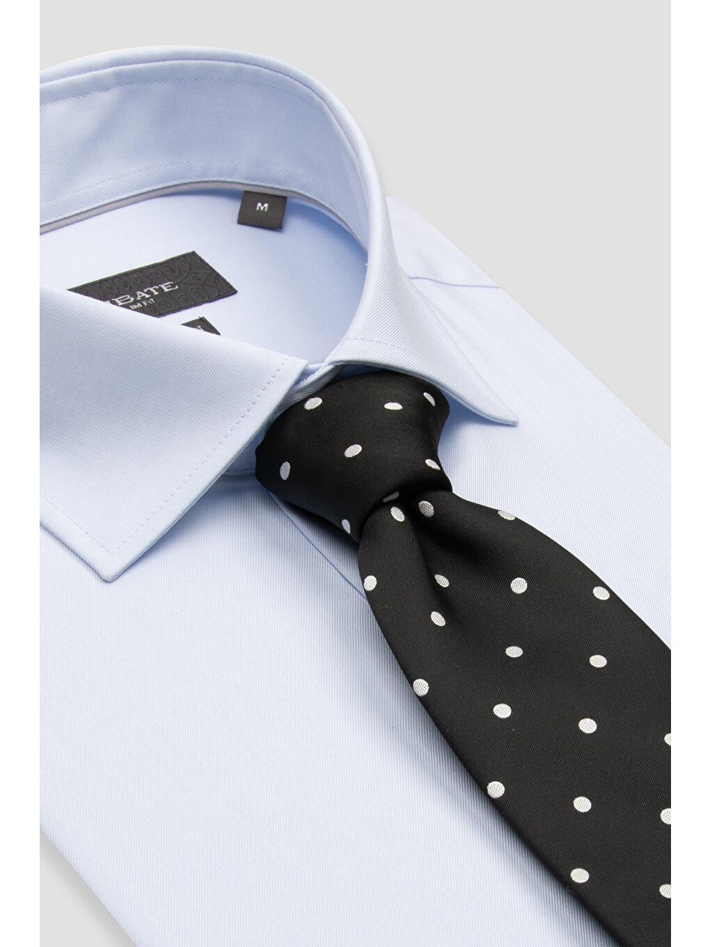 Donatello Non Iron Twill Pamuklu Slim Fit Açık Mavi Klasik Yaka Erkek Düz %100 Pamuk Gömlek-6