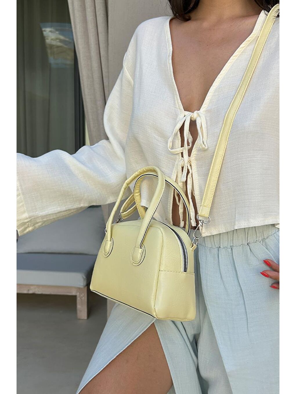 Mivy Çapraz Çanta Sarı-8