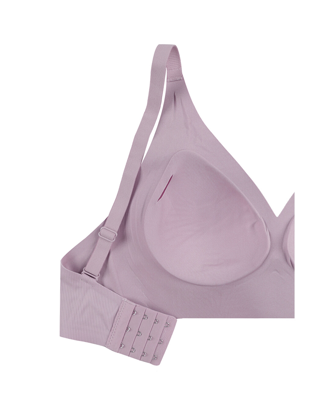 Pembe Balensiz Görünmez Dikişsiz Fitilli Kaşkorse Çıkarılabilir Pedli Sütyen-2