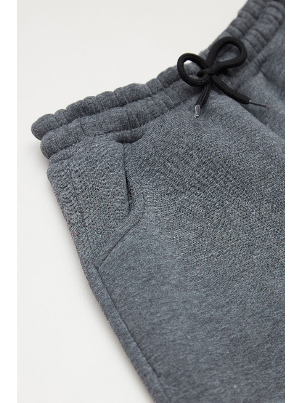 Antrasit 3 İplik Yazı Baskılı Kız Çocuk Jogger Eşofman Altı-2