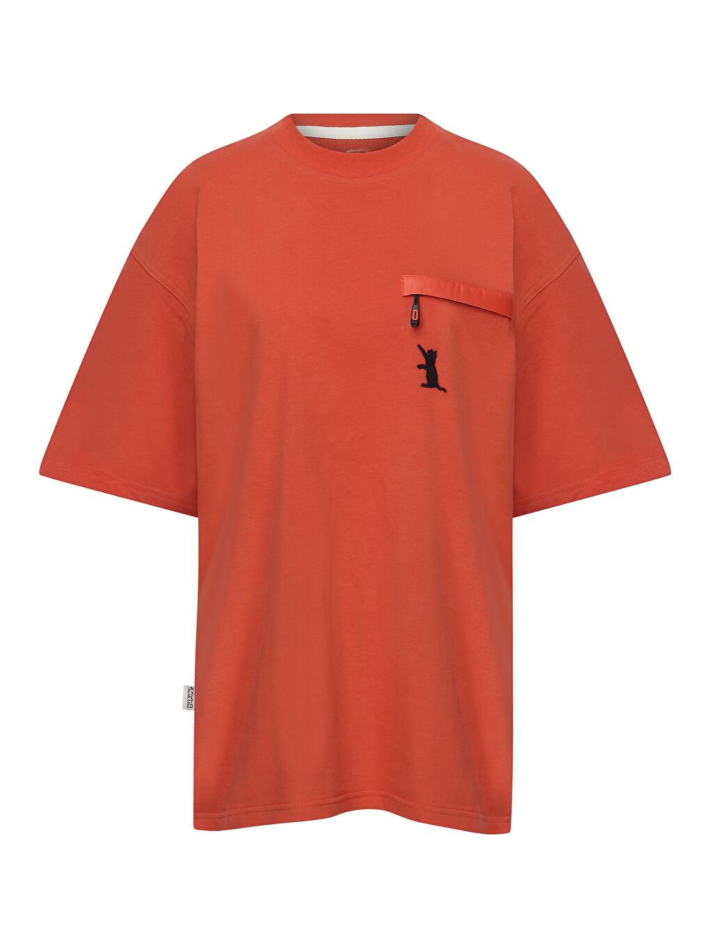 Turuncu Umisam Unisex Oversize Damask T shirt