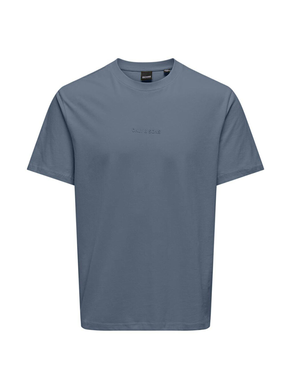 İndigo Onslevi %100 Pamuk Relaxed Fit Bisiklet Yaka Logolu Erkek Tişört 22028147