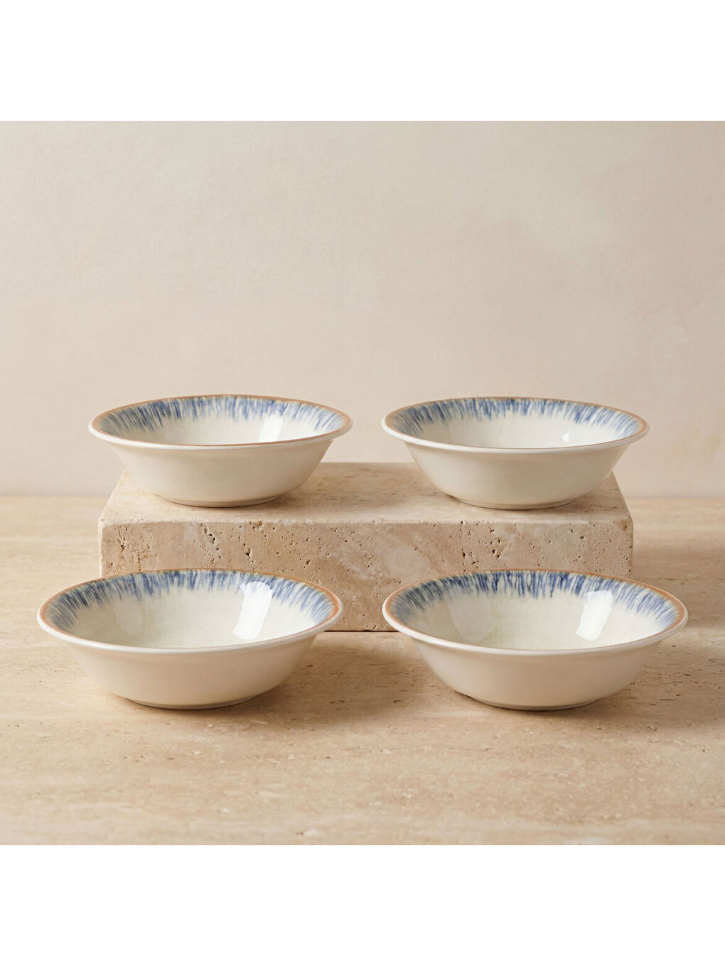 Ekru Enternasyonel Tide 4lü Kase Seti 16 Cm 64311-1