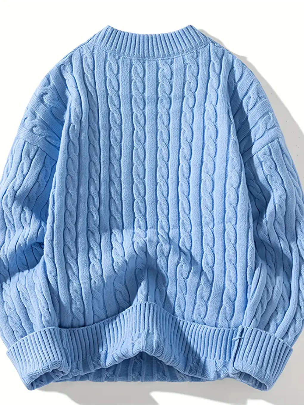 Mavi Erkek Regular Fit Örgülü Bisiklet Yaka Triko Kazak