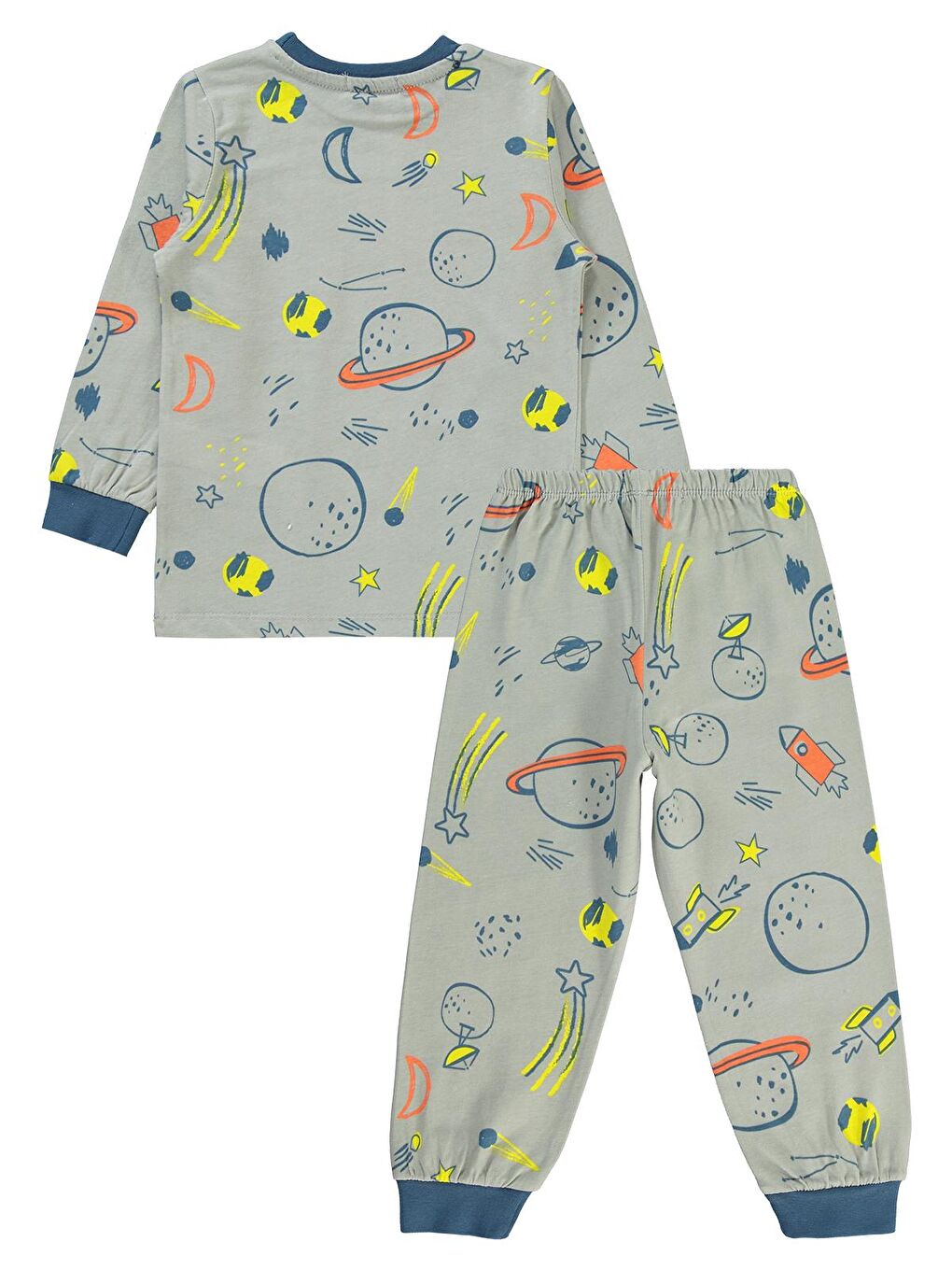 Boys Erkek Çocuk Pijama Takımı 2-5 Yaş İndigo-1