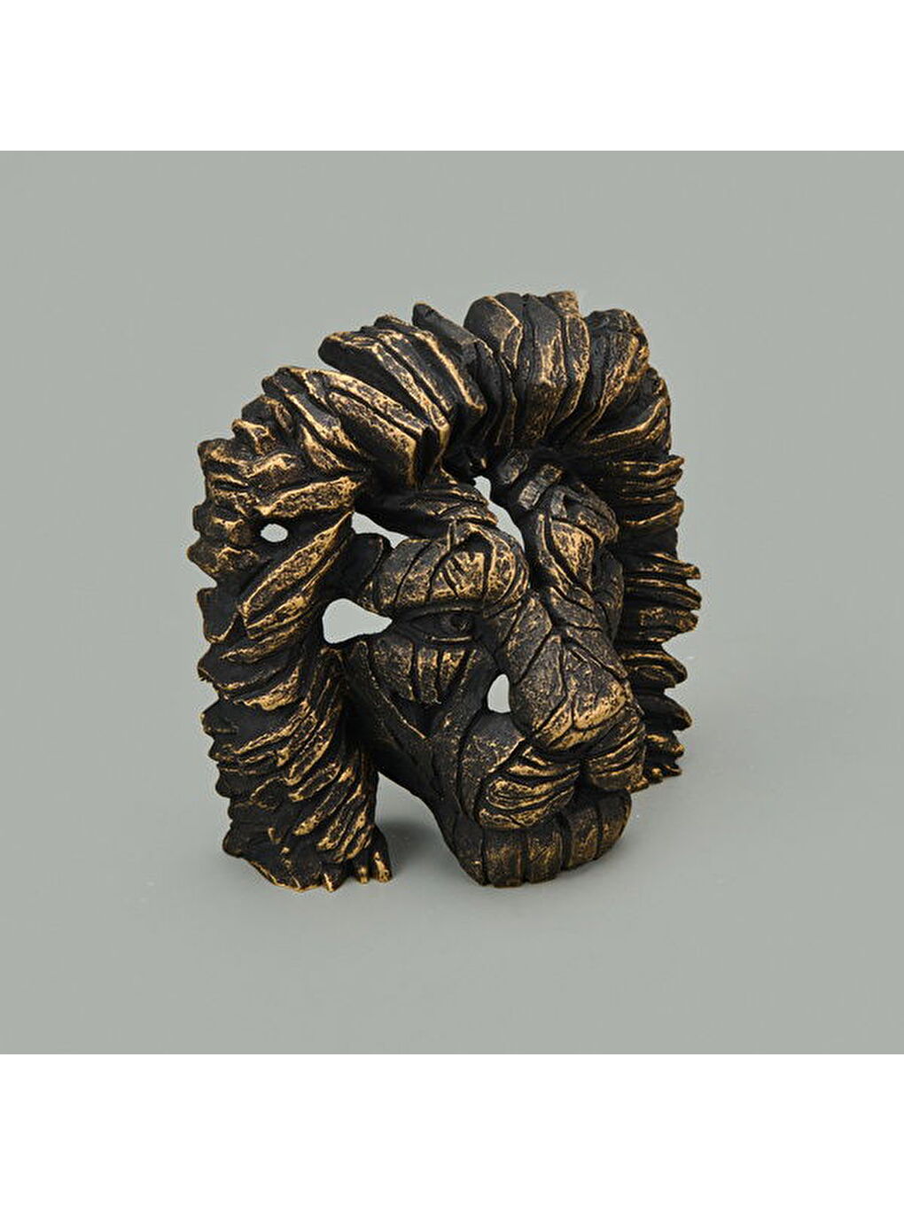 Sarı Deco Leone Dekor - Gold / Siyah - 14,5 cm-1