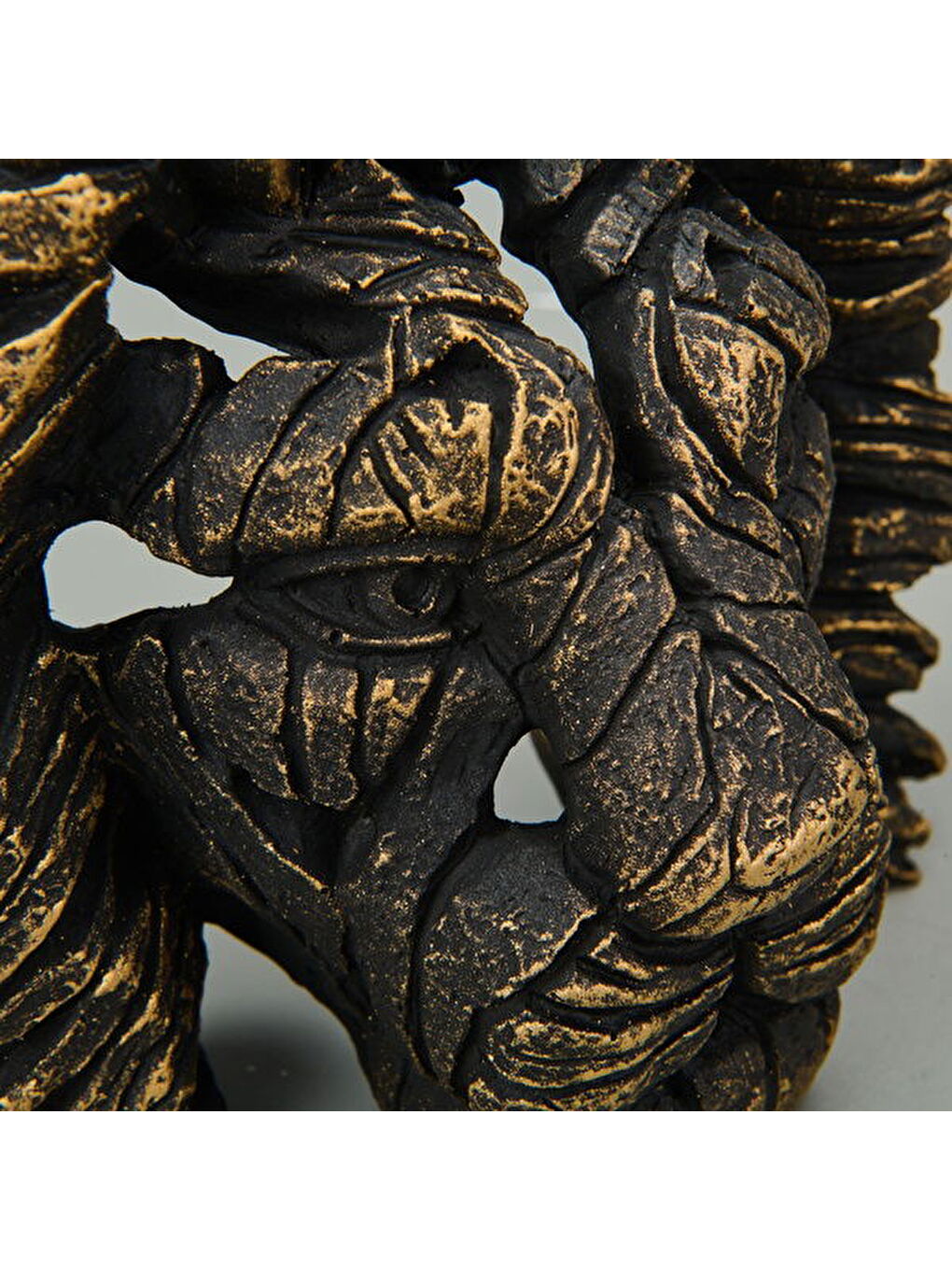 Sarı Deco Leone Dekor - Gold / Siyah - 14,5 cm-2