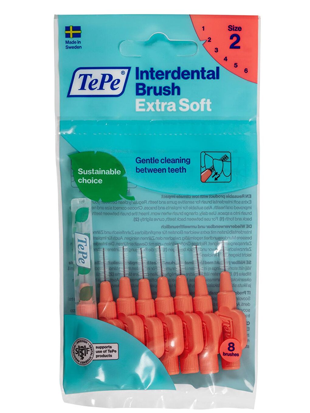 Tepe Kırmızı Interdental Brush Extra X Soft Arayüz Fırçası 0.5 mm Kırmızı 8 li