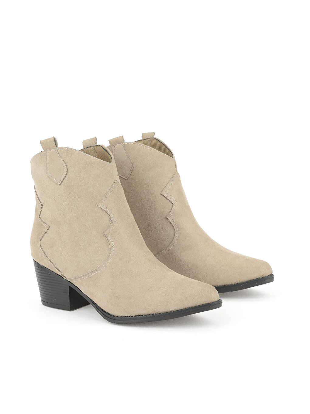 Bej Kadın Kovboy Bot 1531044Z4005 Vizon-1