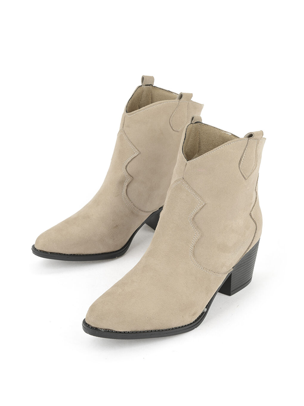 Bej Kadın Kovboy Bot 1531044Z4005 Vizon-4