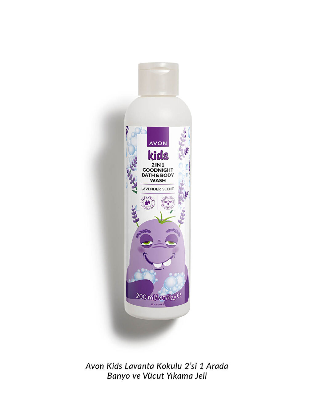 AVON Renksiz Kids 2 si 1 Arada Çocuklar İçin Lavanta Kokulu Banyo ve Vücut Yıkama 200 Ml. - 1