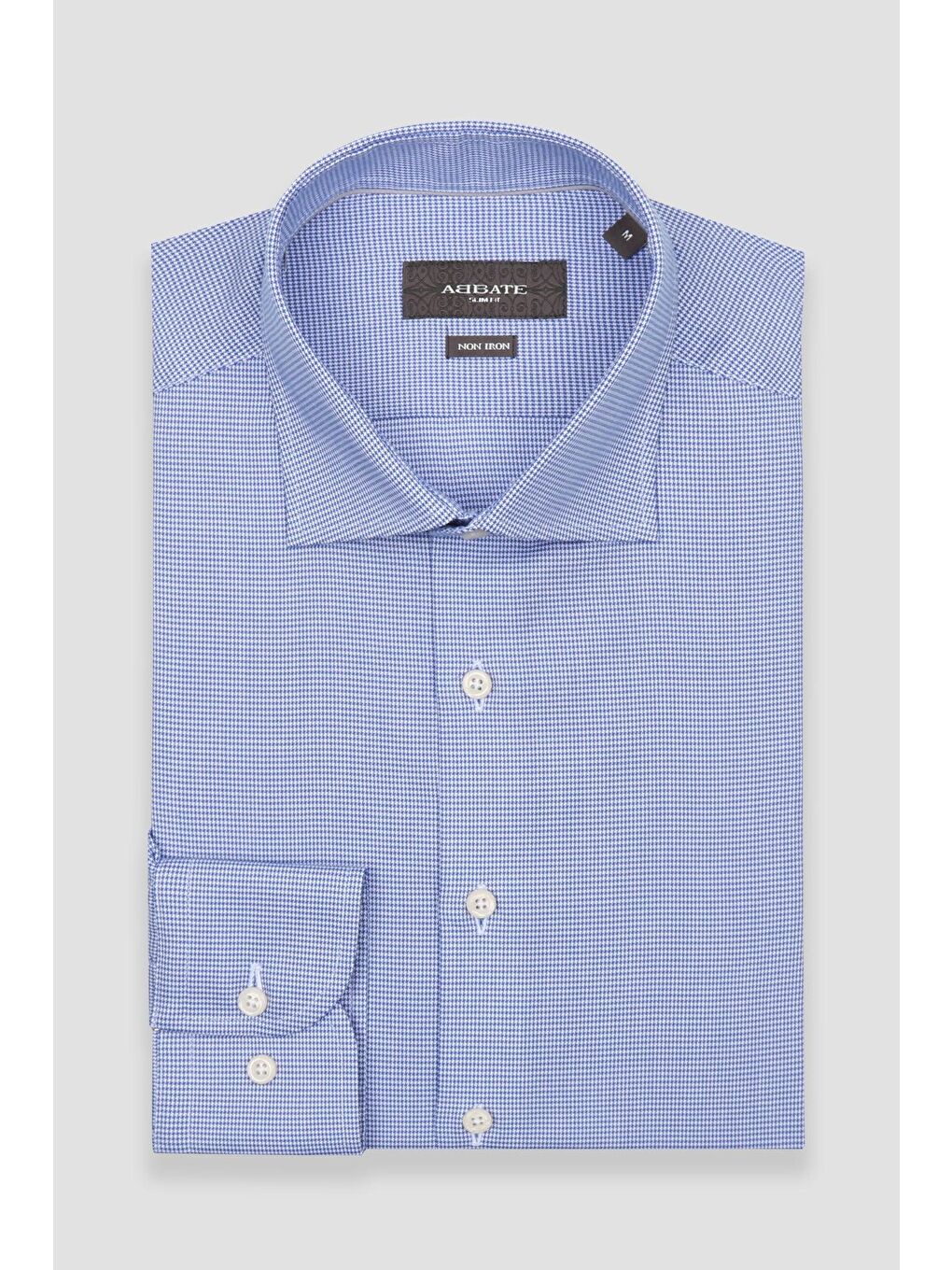 Donatello Non Iron Armür Pamuklu Slim Fit Açık Mavi Klasik Yaka Erkek Düz %100 Pamuk Gömlek-4