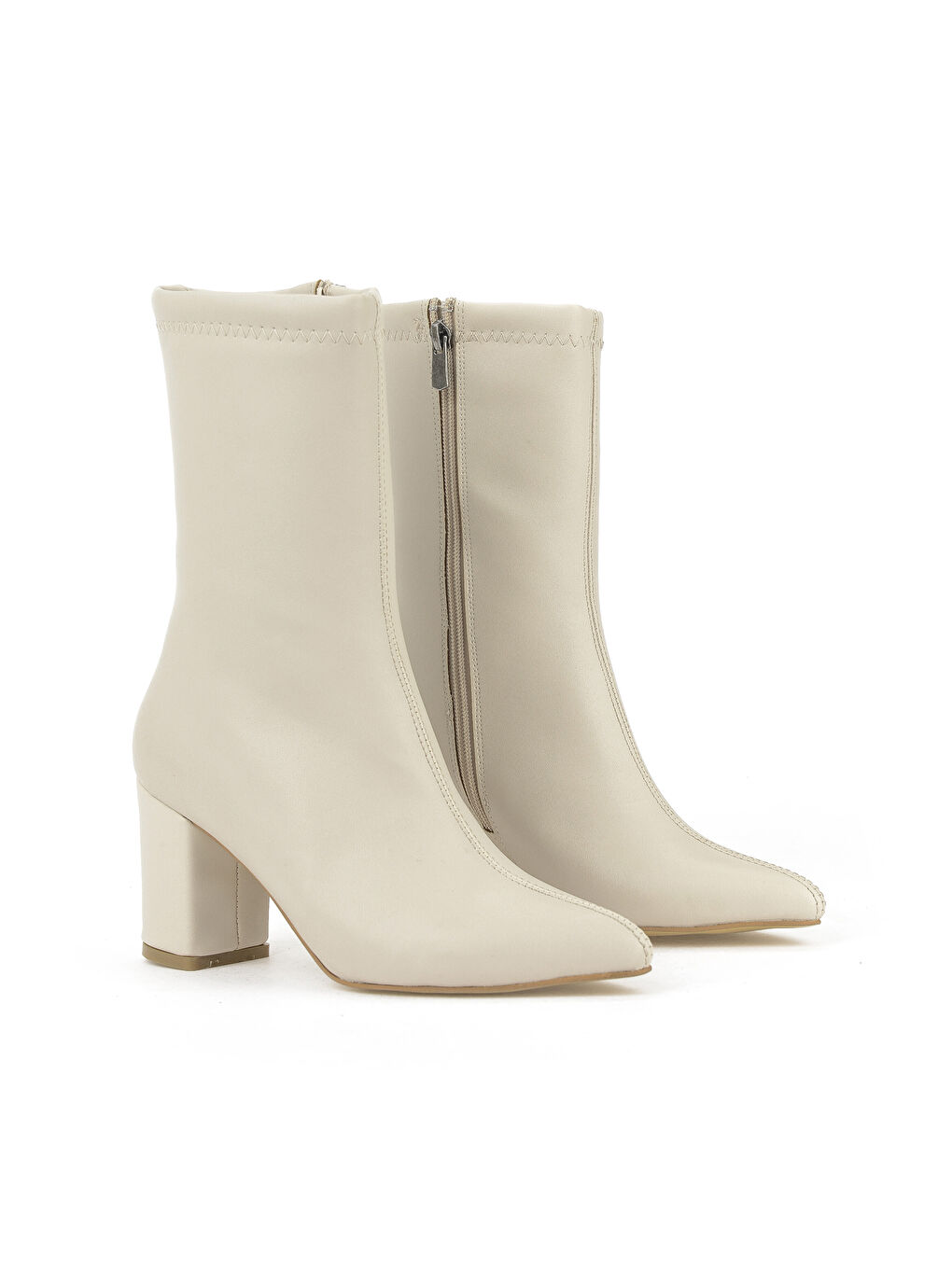 Kadın Topuklu Bot 1531044Z4006 Bej-1