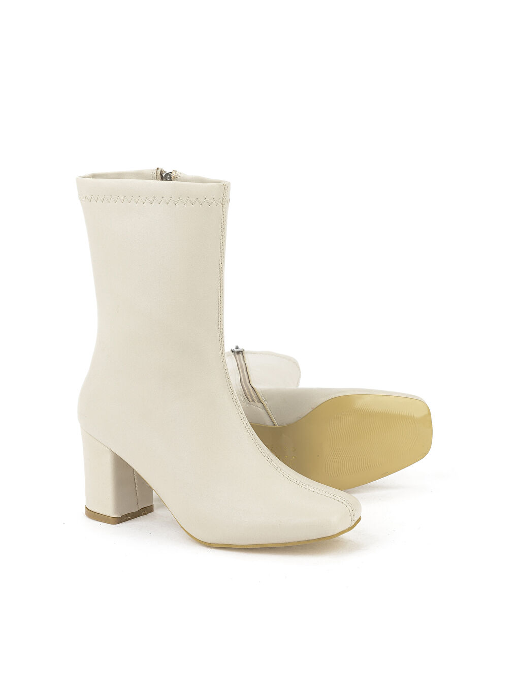 Kadın Topuklu Bot 1531044Z4007 Bej-3