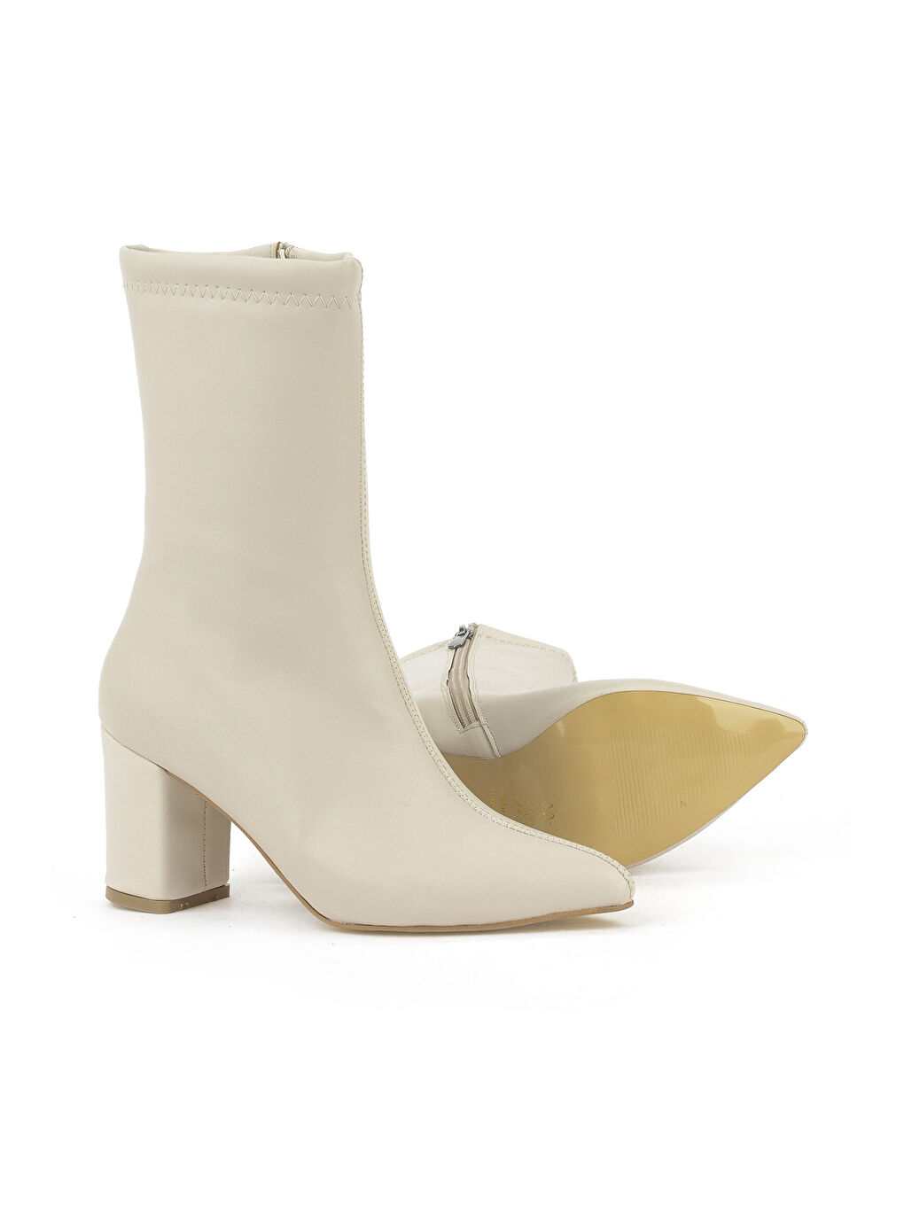 Kadın Topuklu Bot 1531044Z4006 Bej-3