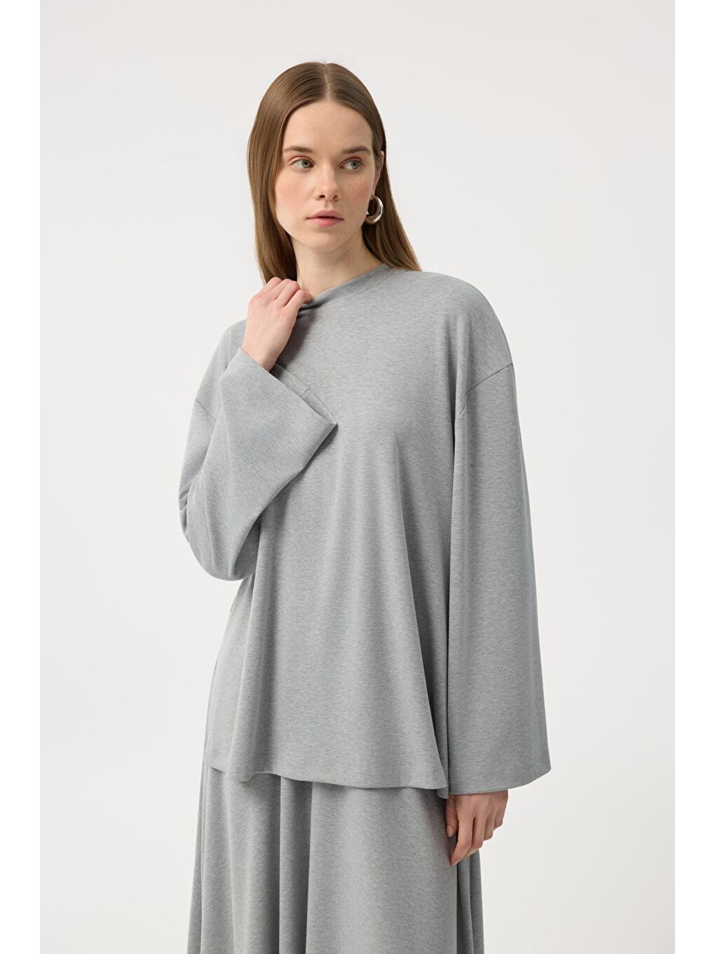 Modal Cupra Etek Takım Gri Melanj-2