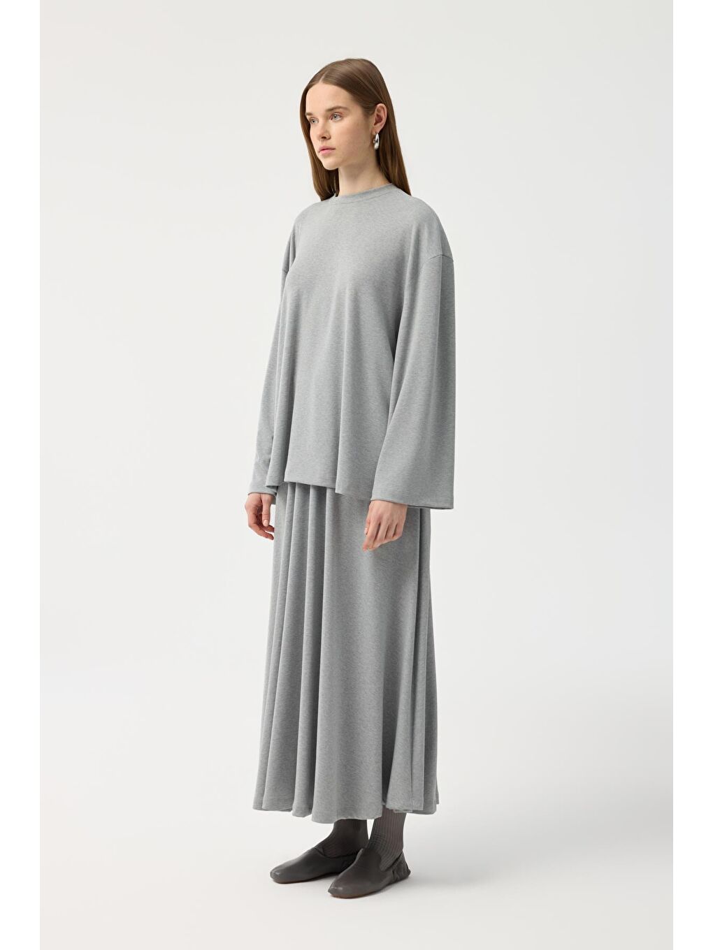 Modal Cupra Etek Takım Gri Melanj-3