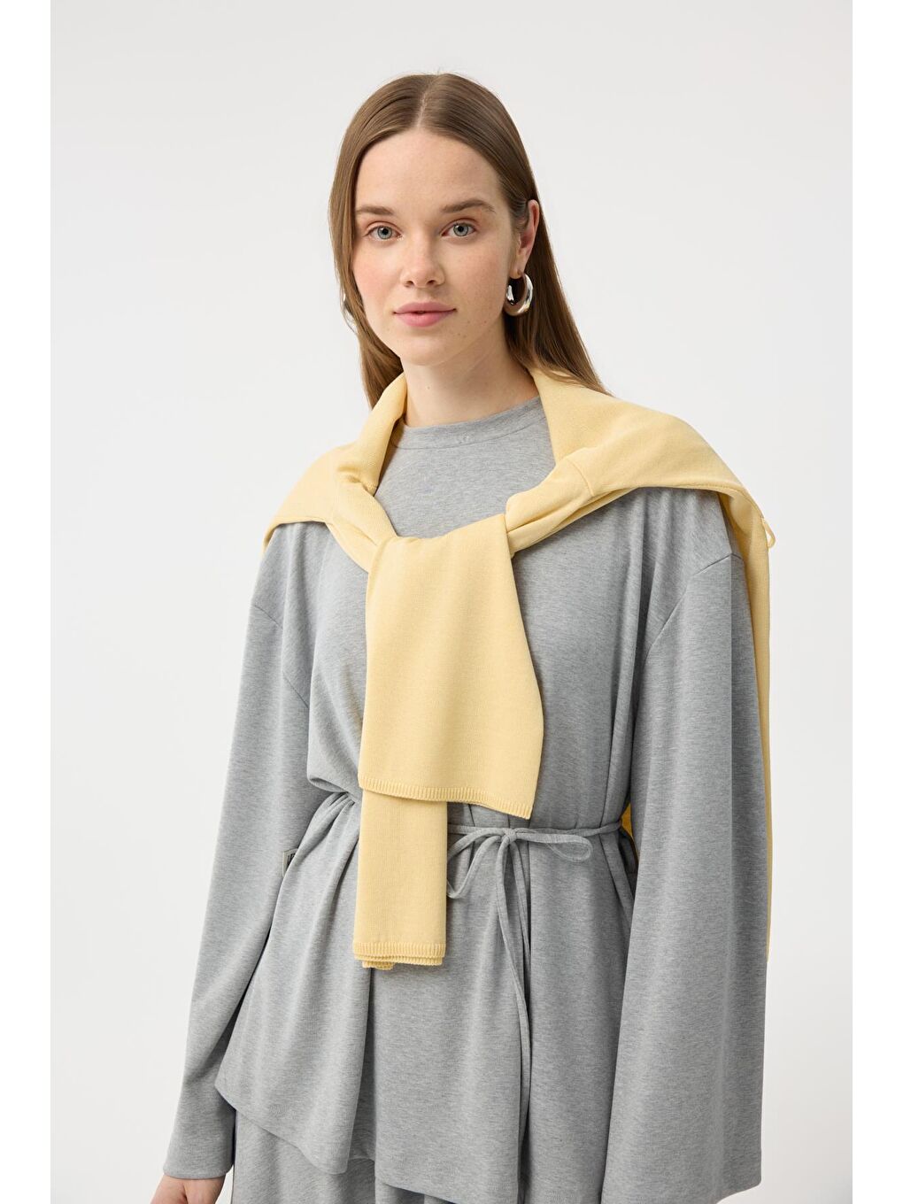 Modal Cupra Etek Takım Gri Melanj-5