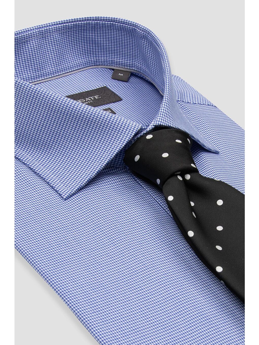 Donatello Non Iron Armür Pamuklu Slim Fit Açık Mavi Klasik Yaka Erkek Düz %100 Pamuk Gömlek-6