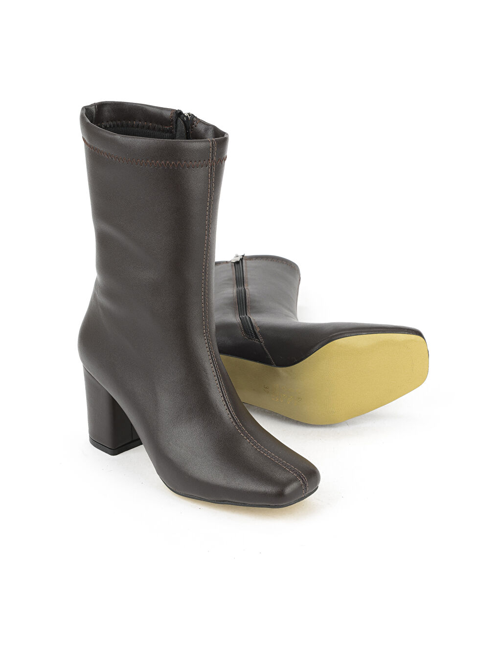 Kahverengi Kadın Topuklu Bot 1531044Z4007 Kahve-3