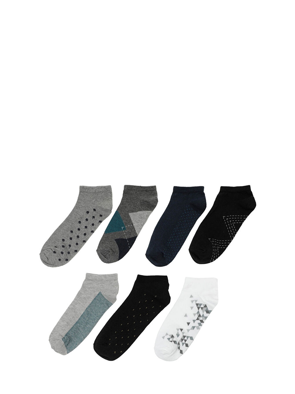 Karışık YOUNG 7LI PTK-M 4PR Çok Renkli Erkek 7 Li Patik Çorap