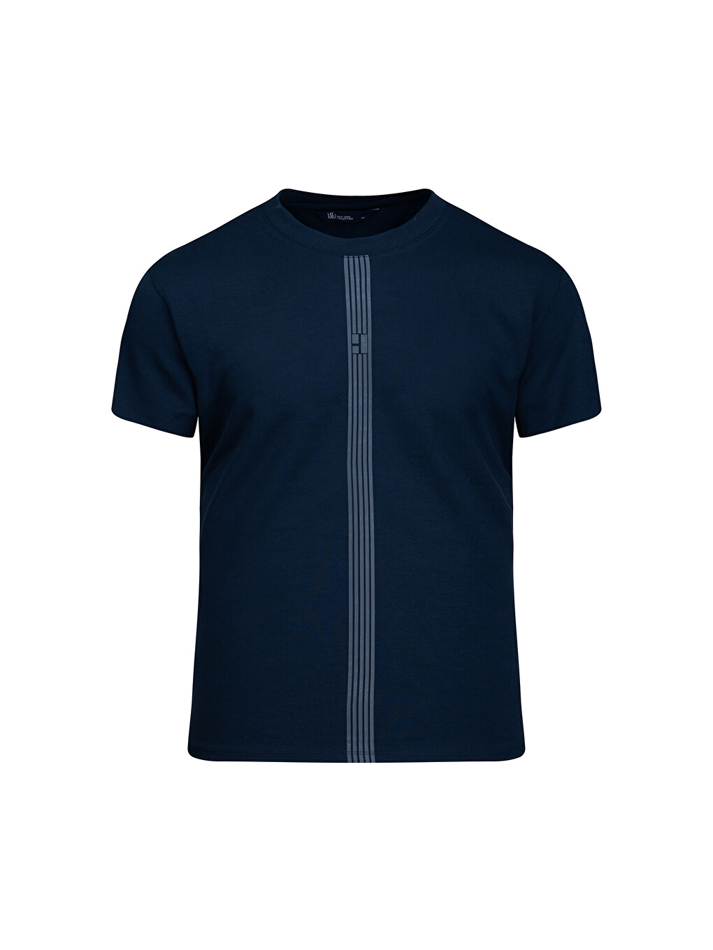 Lacivert Regular Fit Bisiklet Yaka Tişört