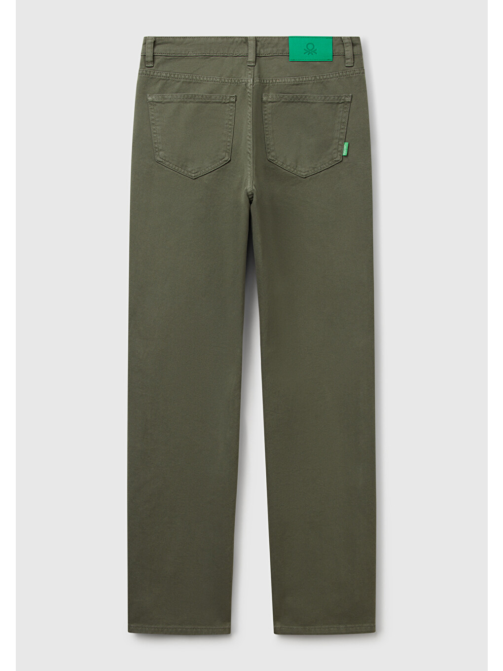 Kadın Soluk Yeşil %100 Pamuk Normal Bel Regular Fit Denim Pantolon-3