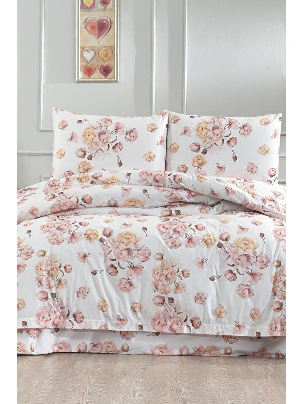 Karışık Beril Çift Kişilik Nevresim Takımı