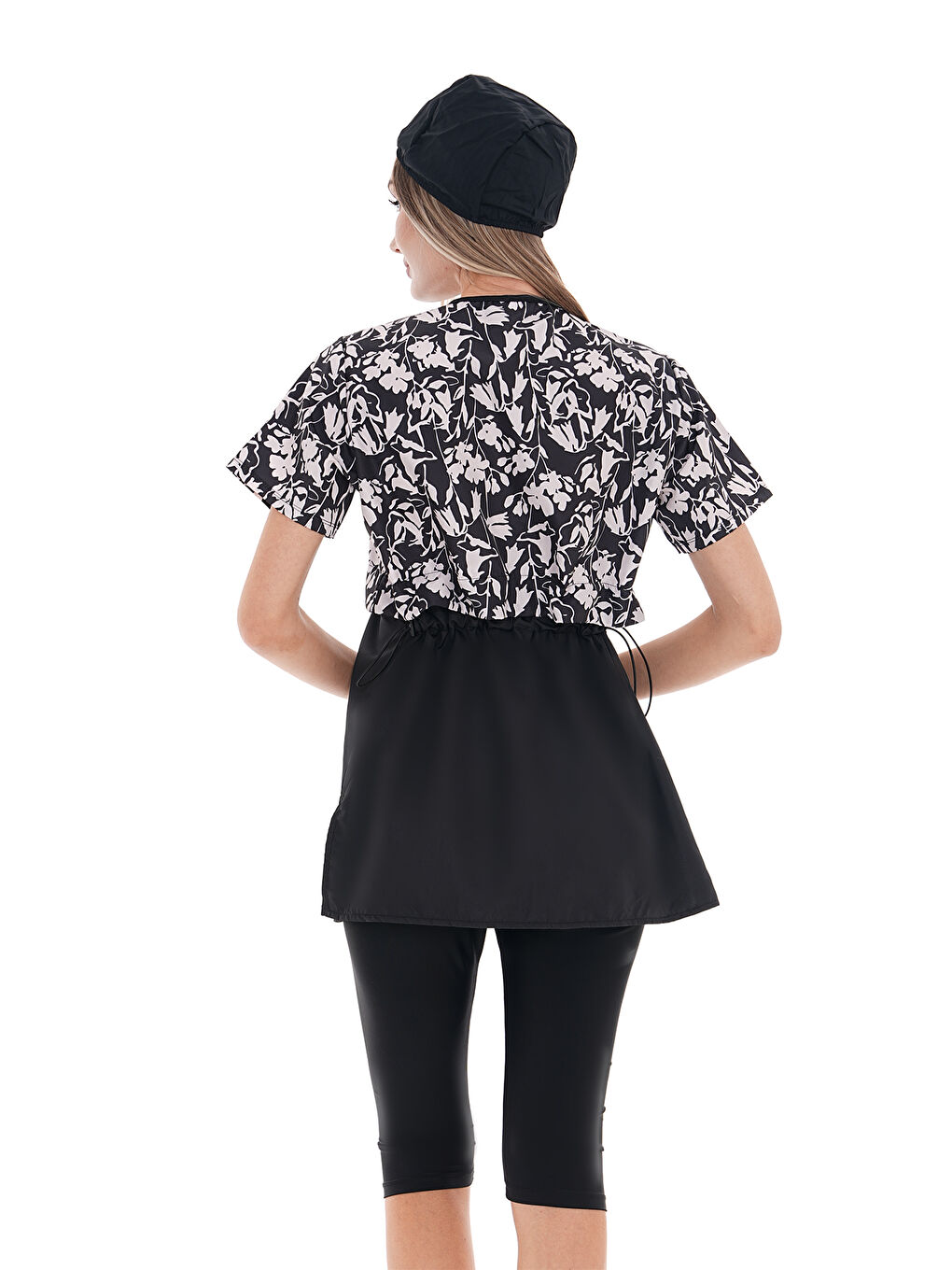 Yarı Kapalı Tesettür Mayo 2508 Suna Siyah S/B-1