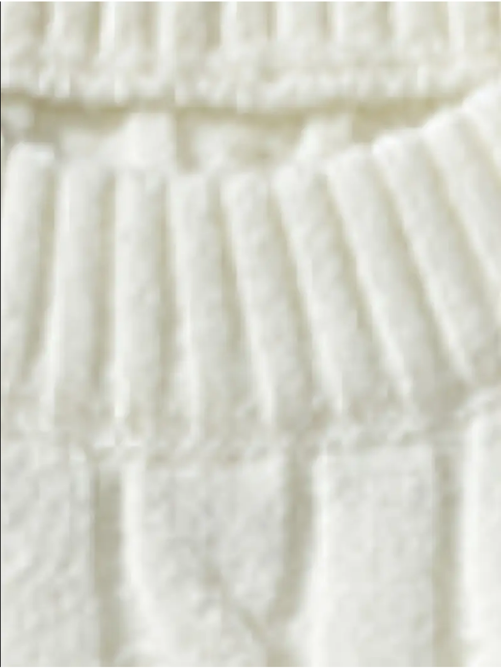 Beyaz Erkek Regular Fit Örgülü Bisiklet Yaka Triko Kazak-1