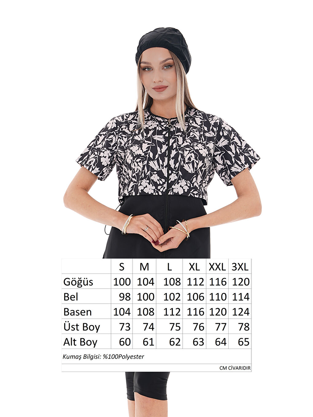 Yarı Kapalı Tesettür Mayo 2508 Suna Siyah S/B-3